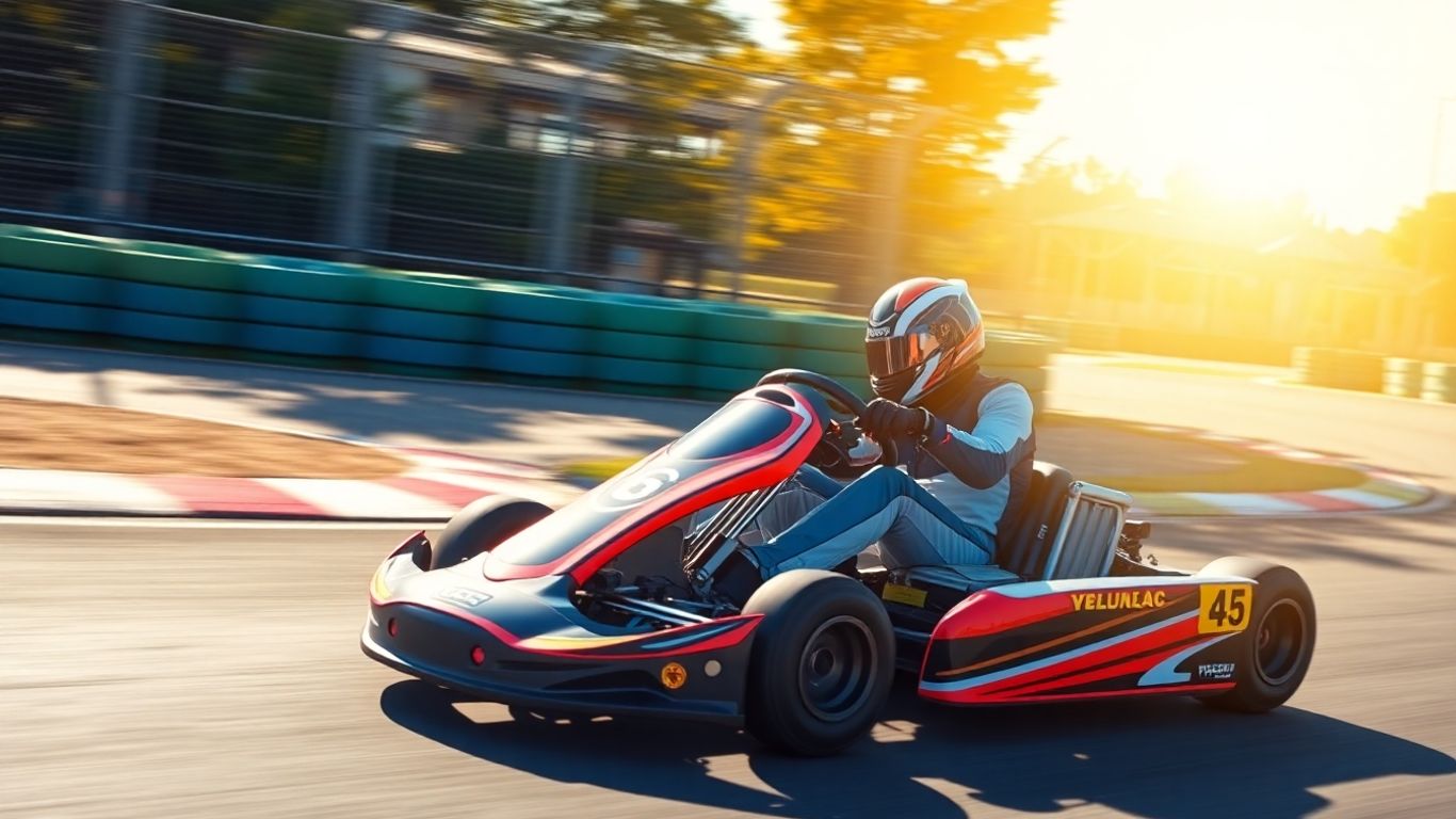 Go kart racing at Chirnside Park
