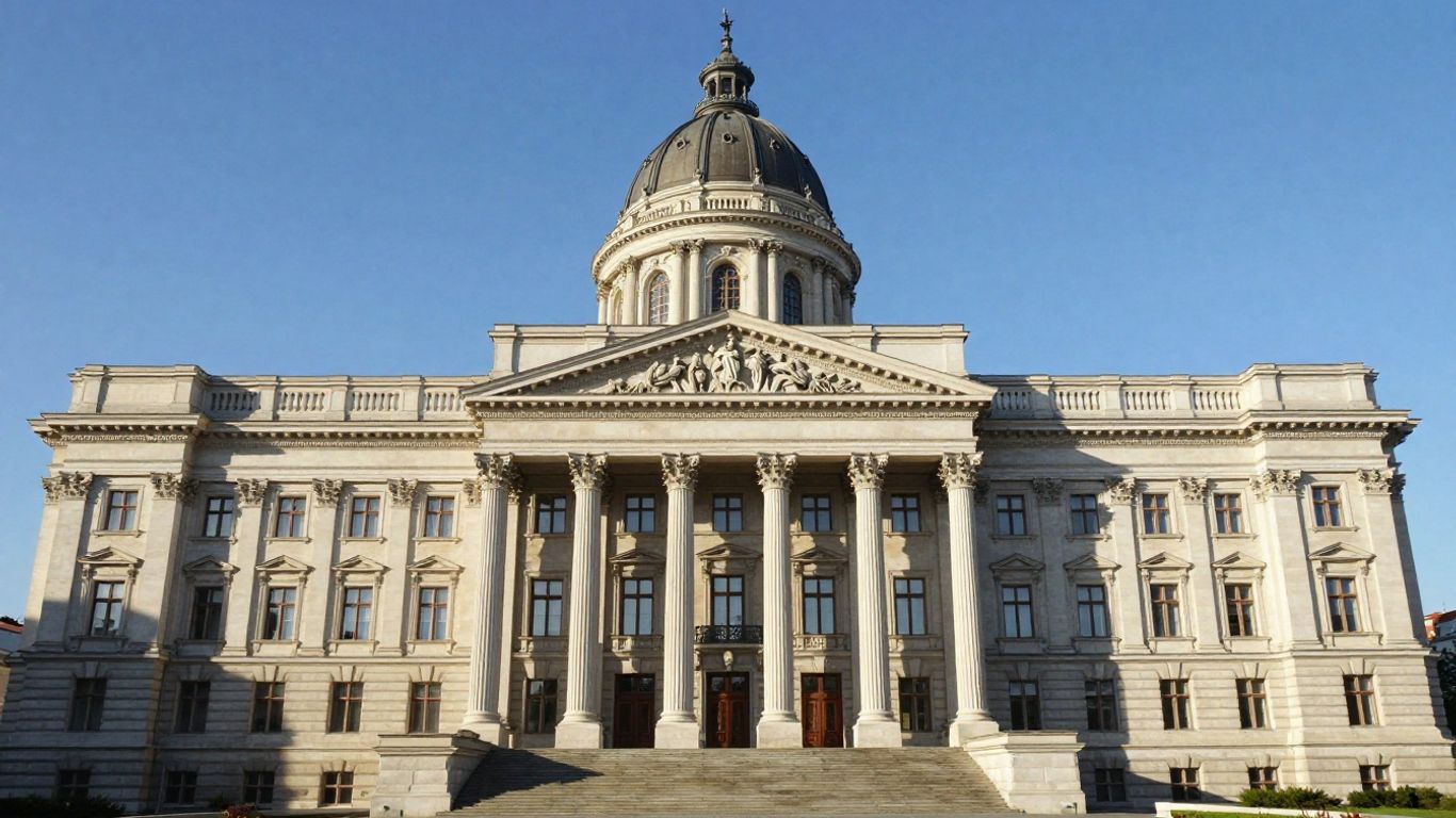 Parlamentul României, clădire guvernamentală importantă.