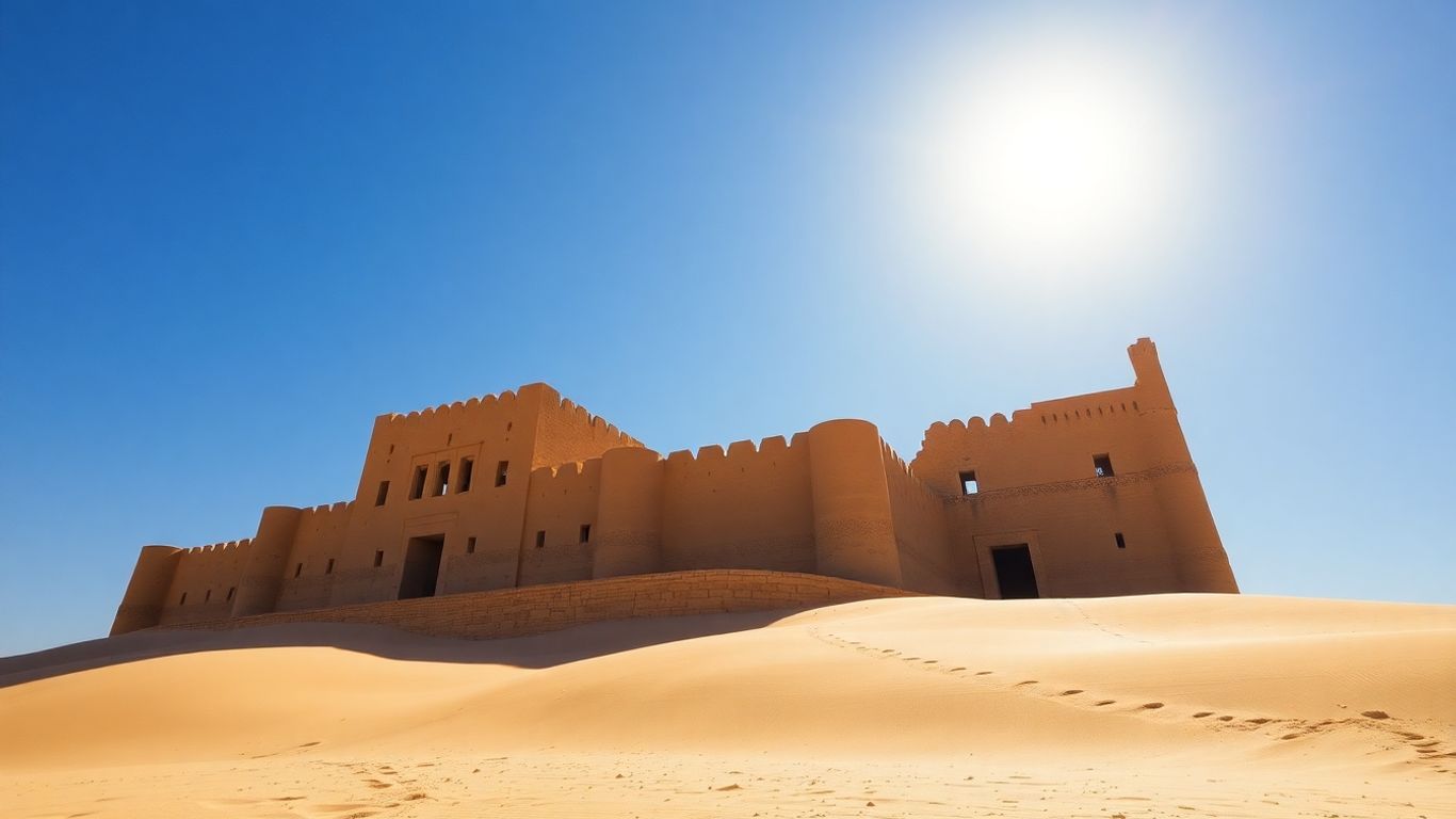 قصر تينركوك العتيق في صحراء قورارة