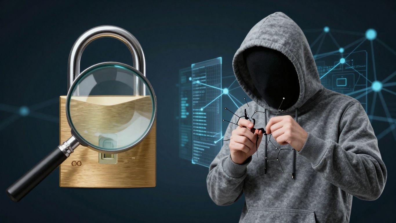 Vulnerability assessment and penetration testing concepts visualized.