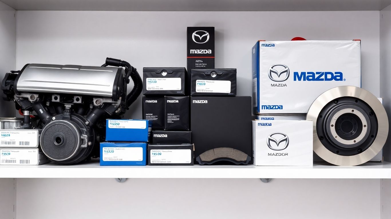 Genuine Mazda car parts displayed online.