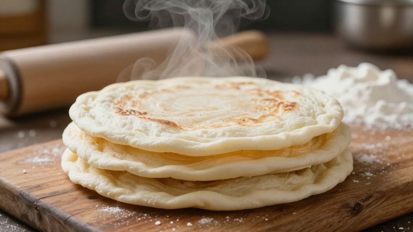 Stack of soft fluffy rotis fresh from kitchen