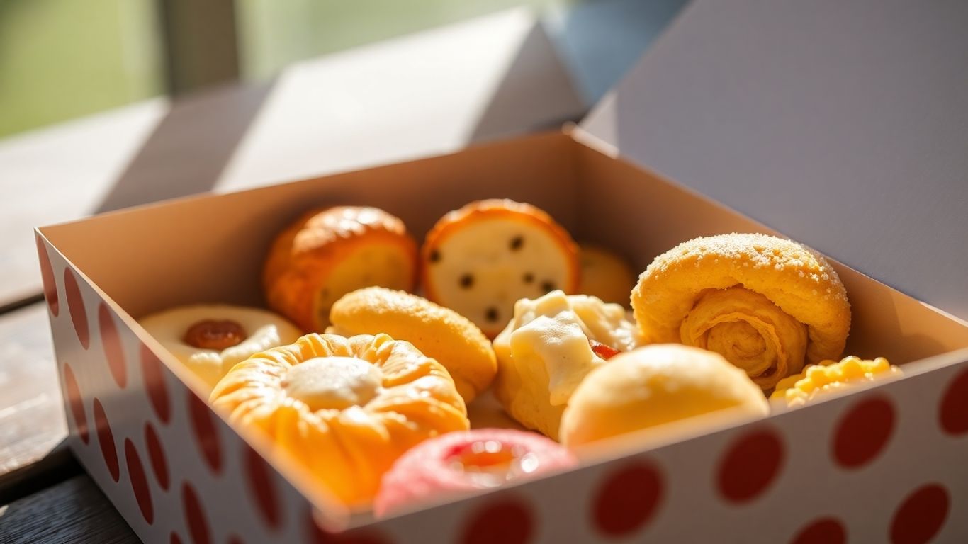 กล่องขนมพัฟแอนด์พายจากครัวการบินไทย