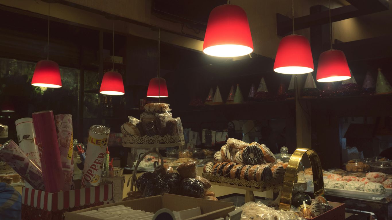 a bunch of food that is on a table