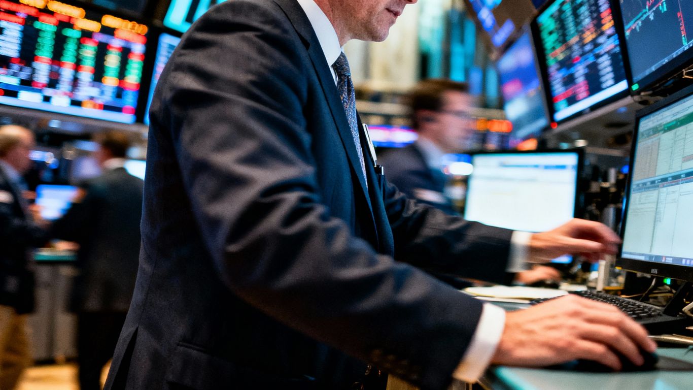 Financial market trading floor activity