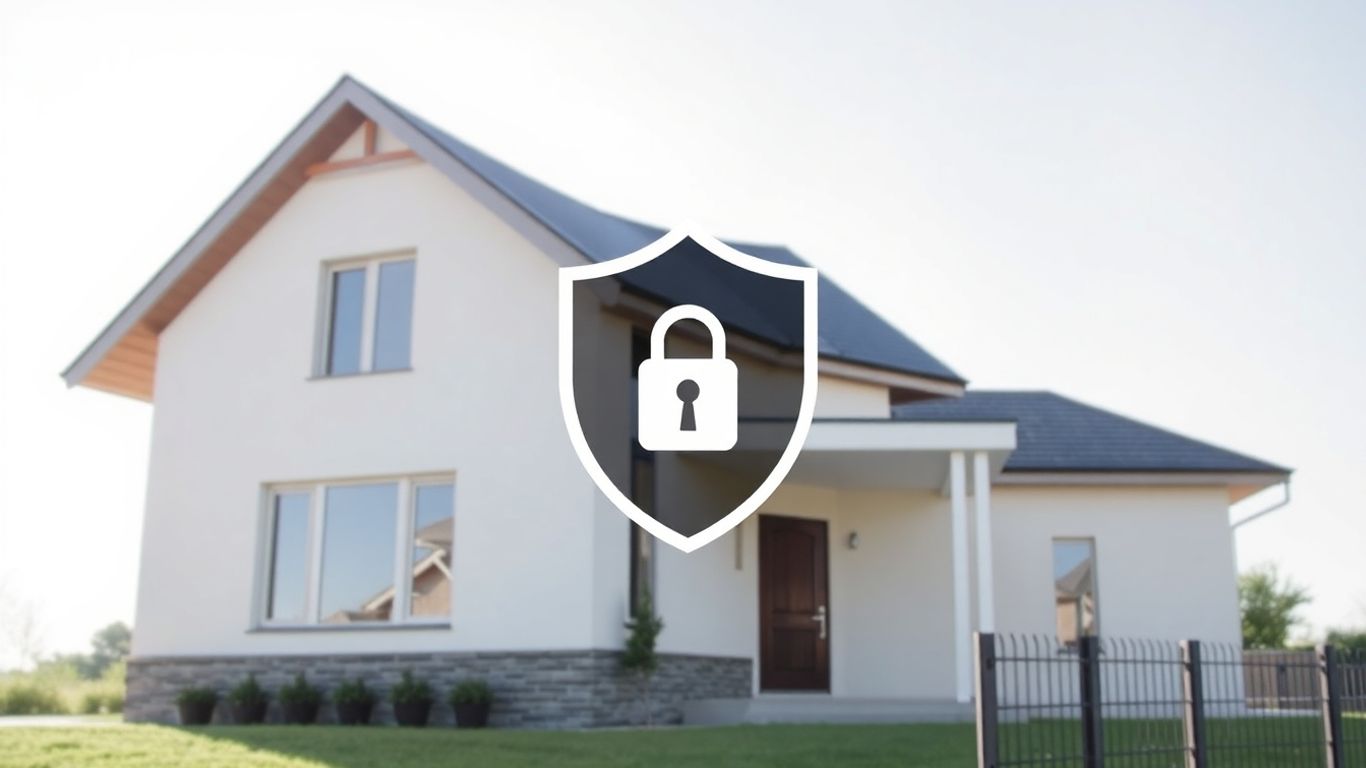 Casa protegida con seguro de hogar
