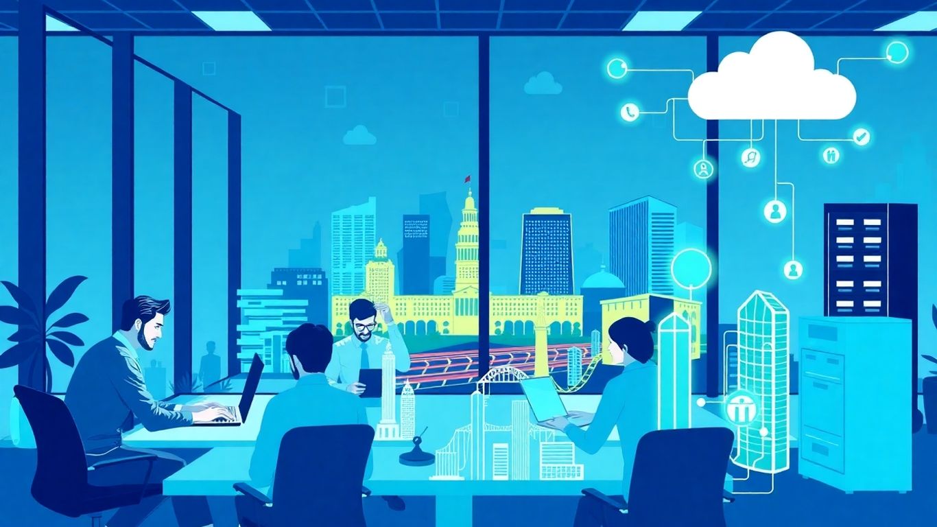 Infographic of managed IT services in Charleston office