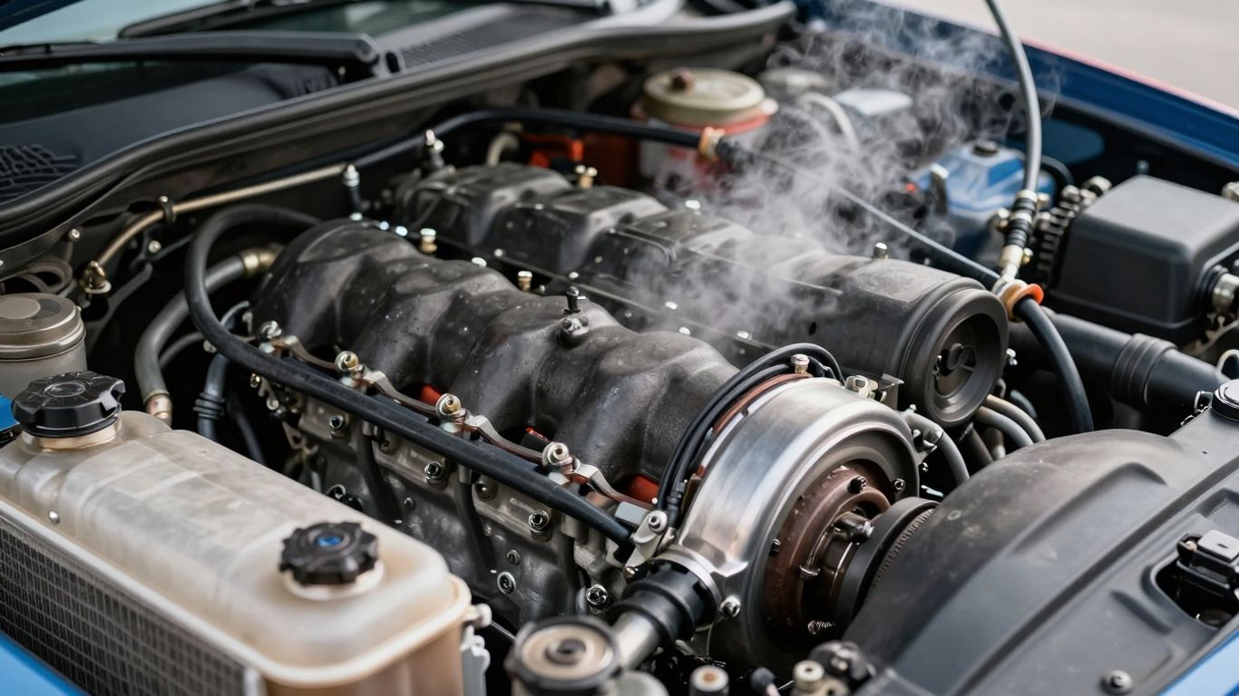 Subaru engine overheating with steam from radiator