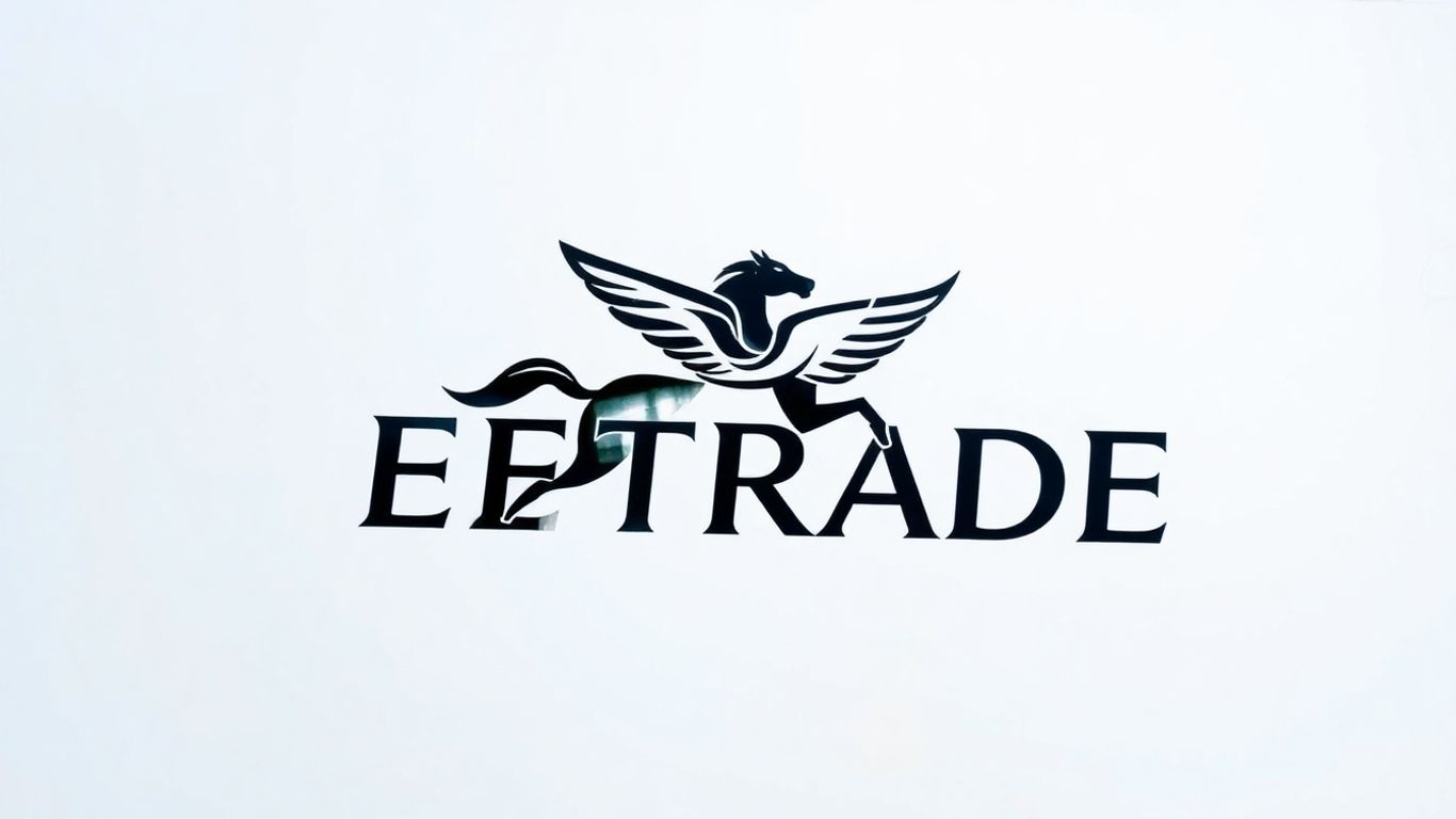 E*TRADE logo with a winged horse