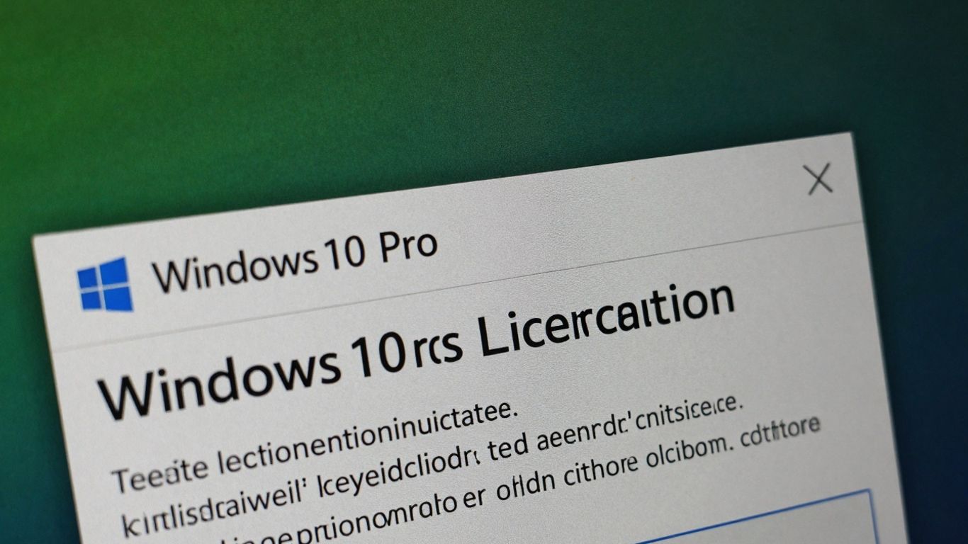 Ventana de verificación de licencia de Windows 10 Pro.