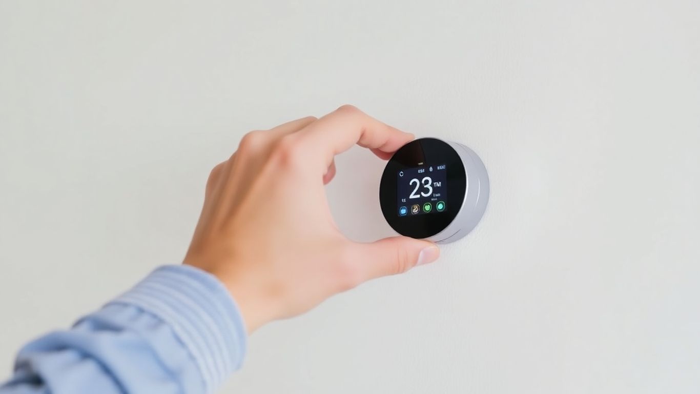 Installation d'un thermostat mural