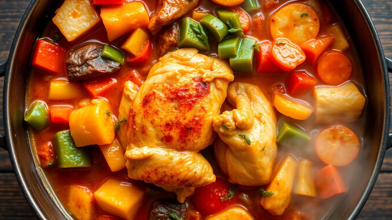 Healthy one-pot chicken and vegetable supper