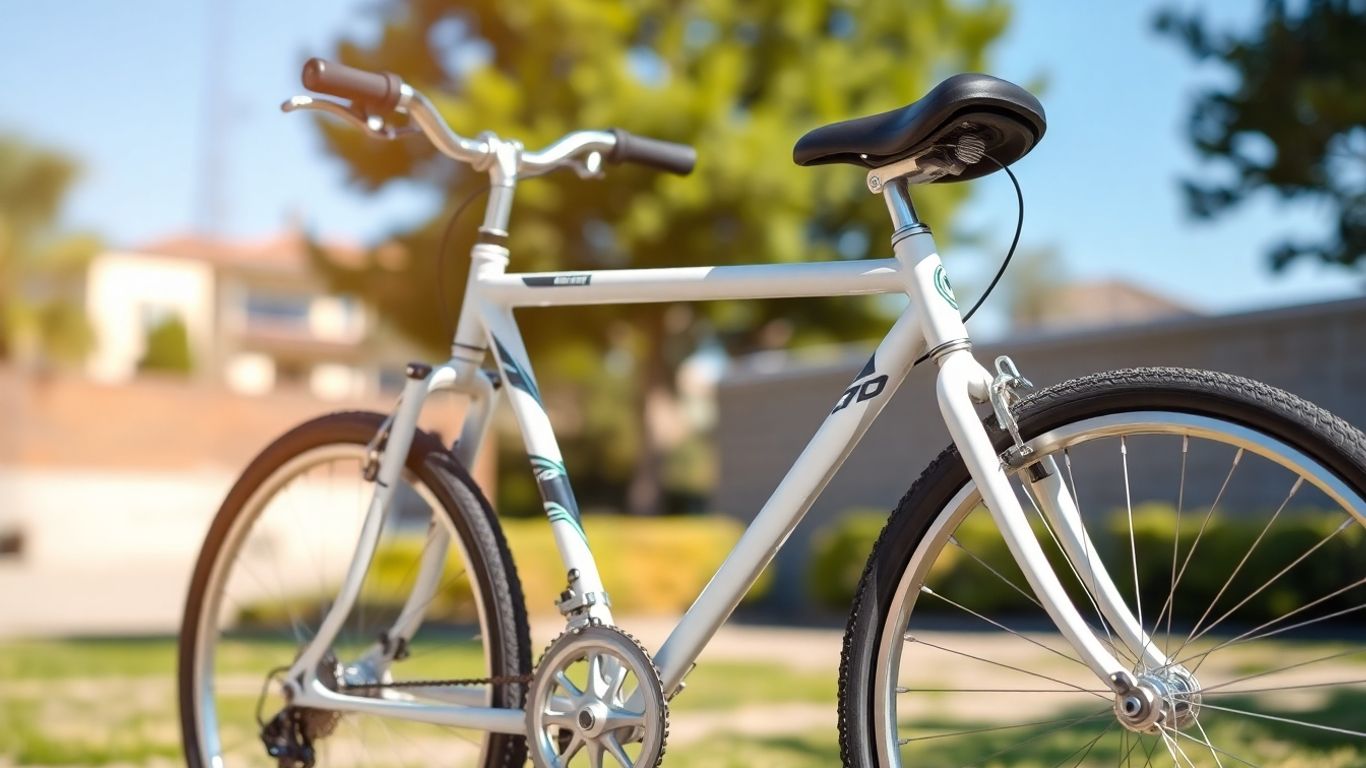 Bicicleta usada em bom estado pronta para venda.