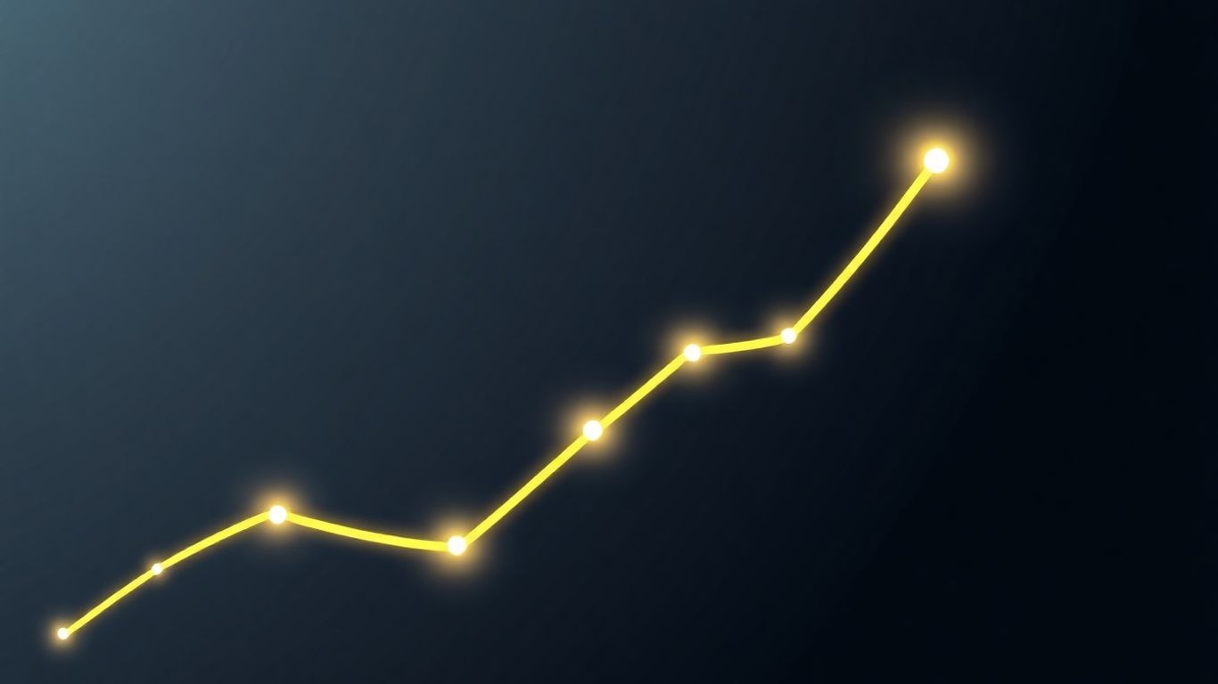 Digital pathway infographic with glowing nodes and lines.