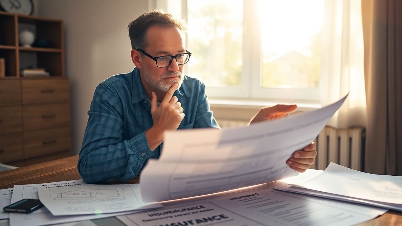 Persona comparando precios de seguro de hogar.