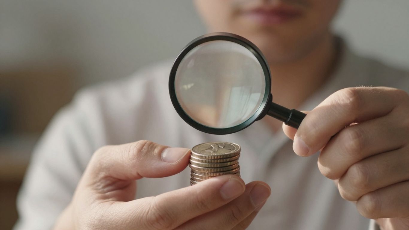 Monede și lupă, venitul real versus suma încasată.