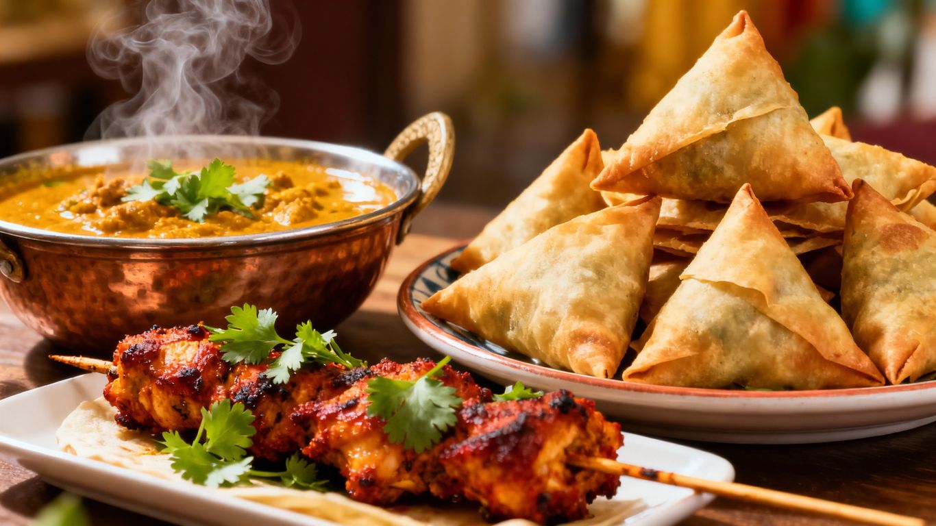 Authentic Indian street food dishes at Chai Thali Camden.