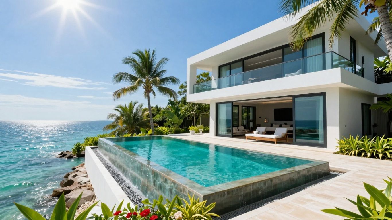 Luxury Phuket villa with infinity pool and ocean view.