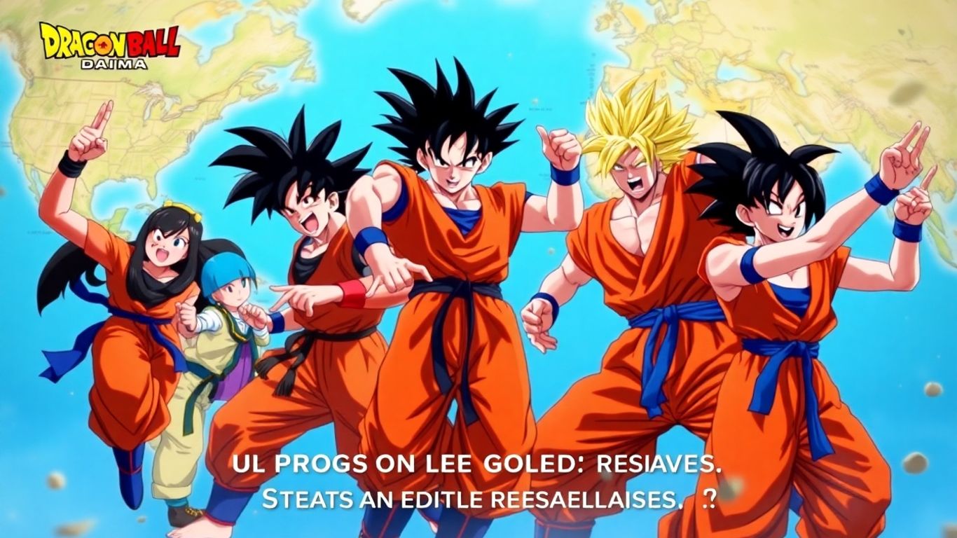 Dragon Ball heroes with global map and streaming interface