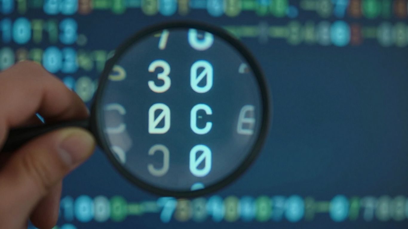 Chiffres lumineux captant l'attention des moteurs de recherche.