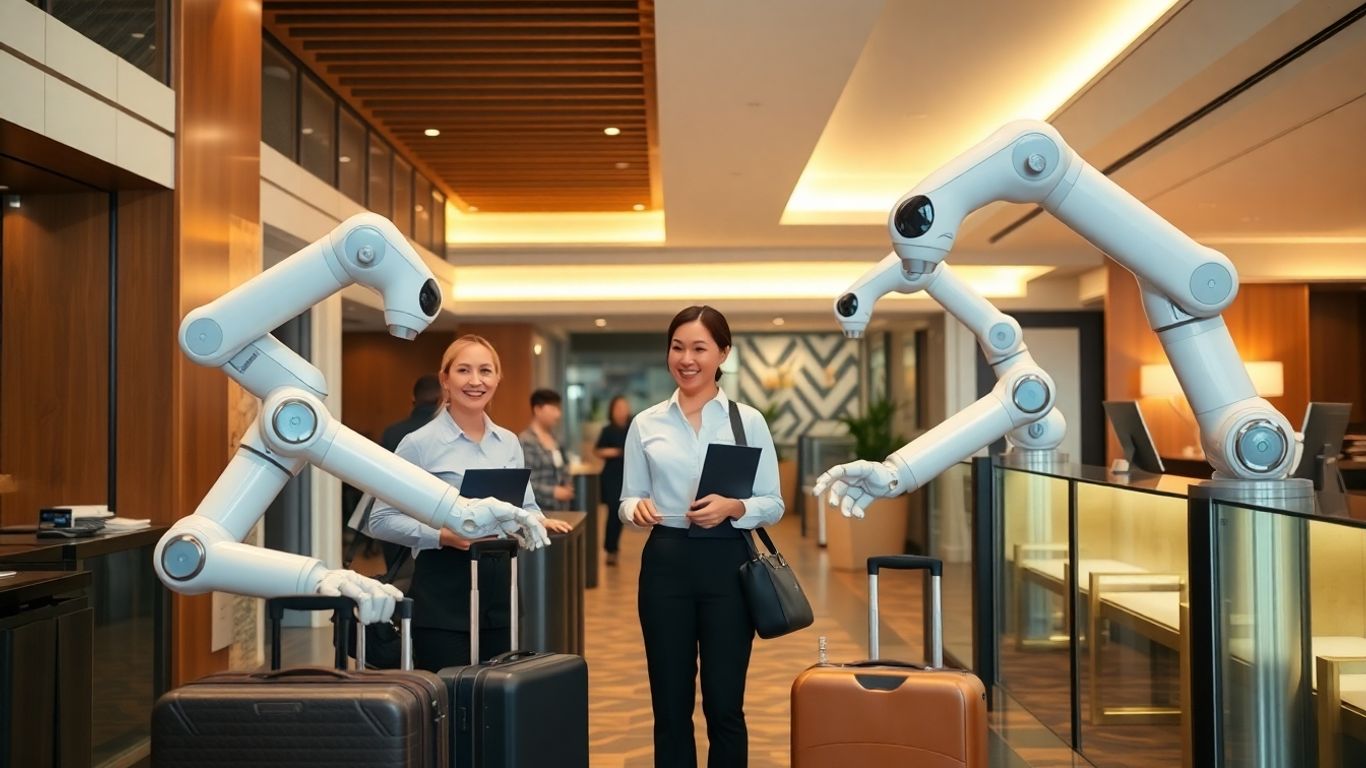 Avtomatizacija v hotelu, zaposleni in roboti