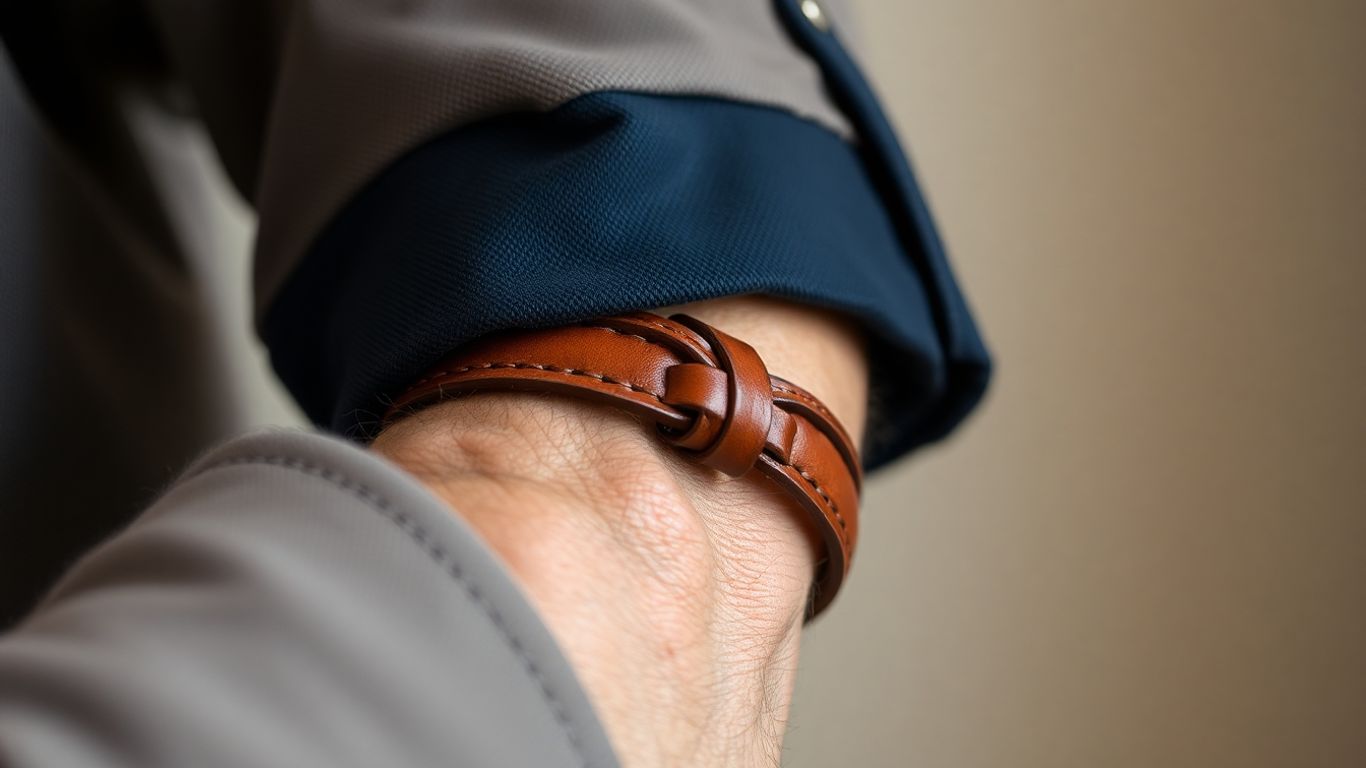 Lederarmband für den Mann als Hochzeitsgeschenk