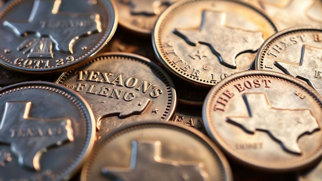 Collection of valuable Texas rare coins