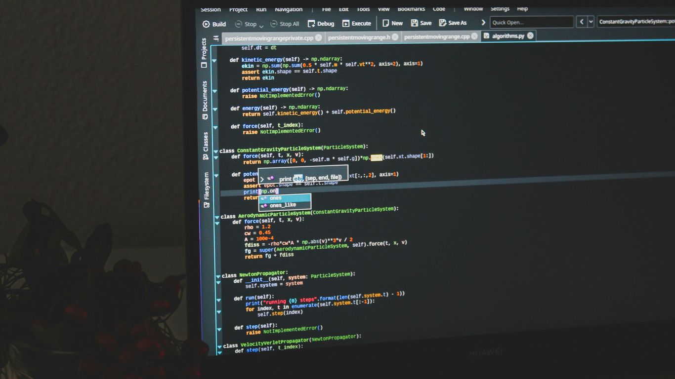 black flat screen computer monitor