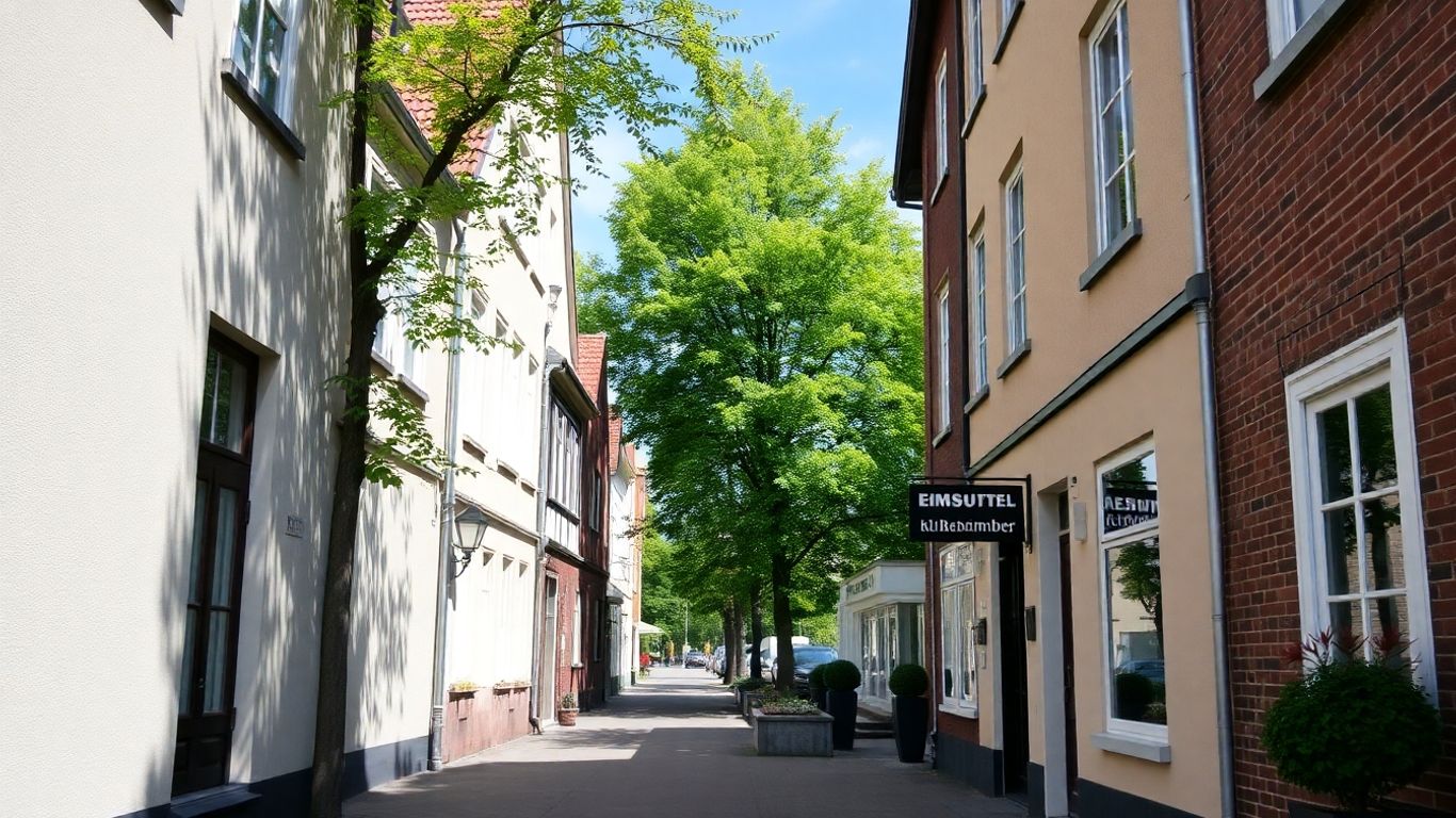 Charmante Straße in Eimsbüttel, Hamburg