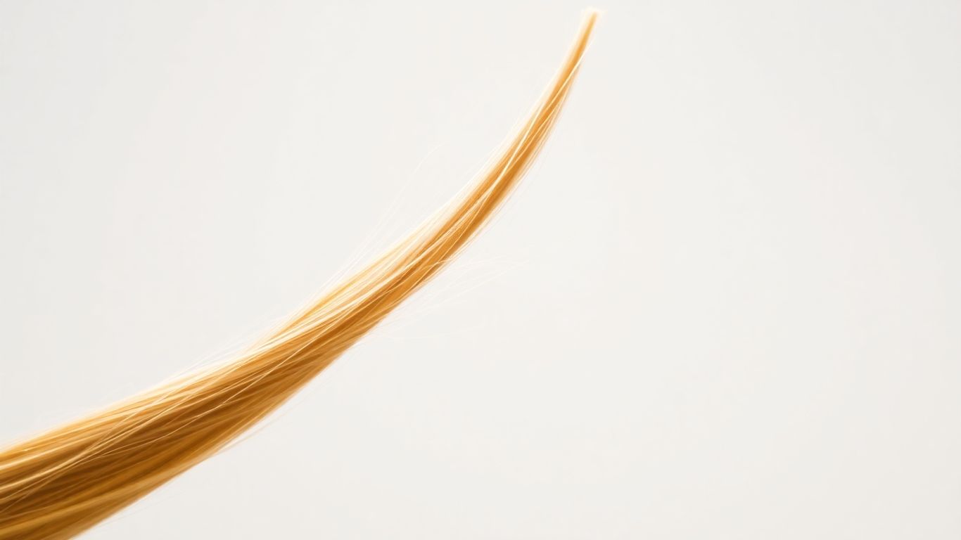 Close-up of a healthy, vibrant hair strand.