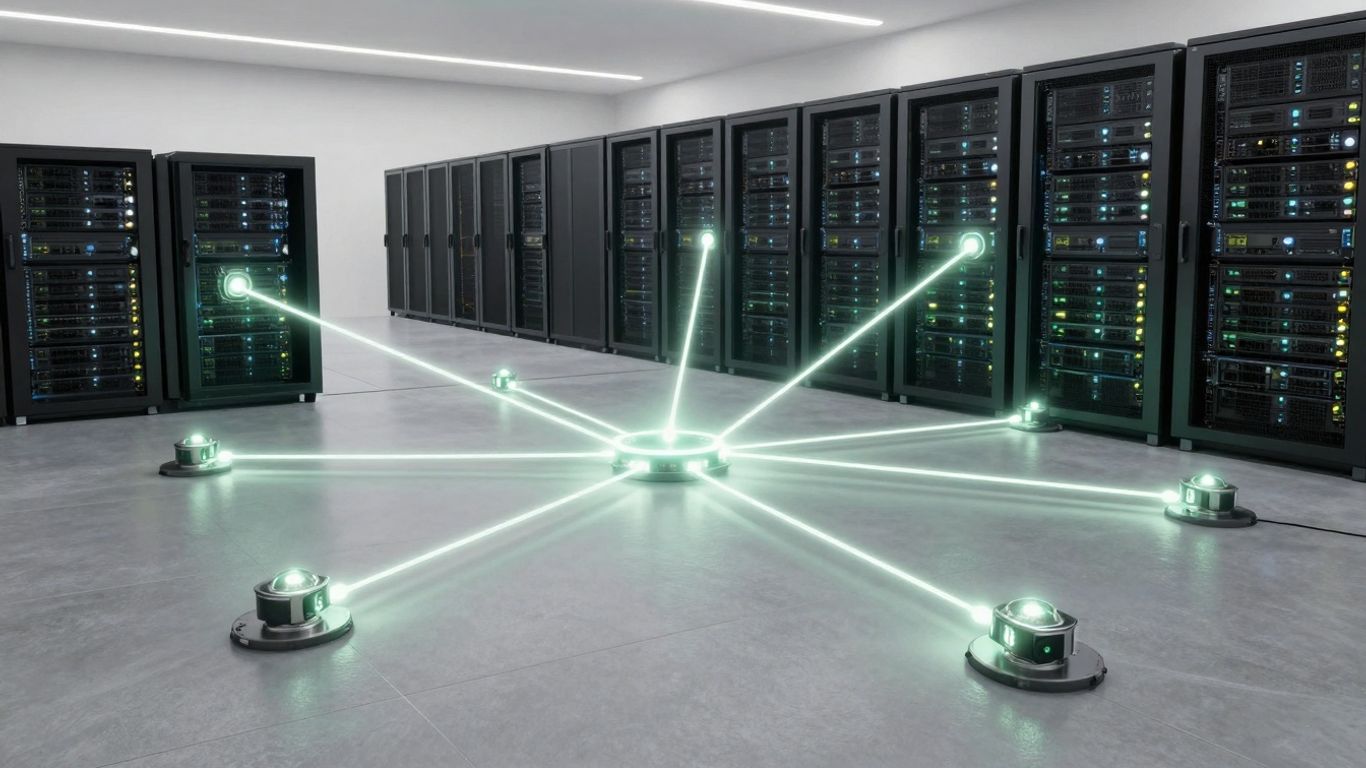 Modern server network for scalable ecommerce growth.