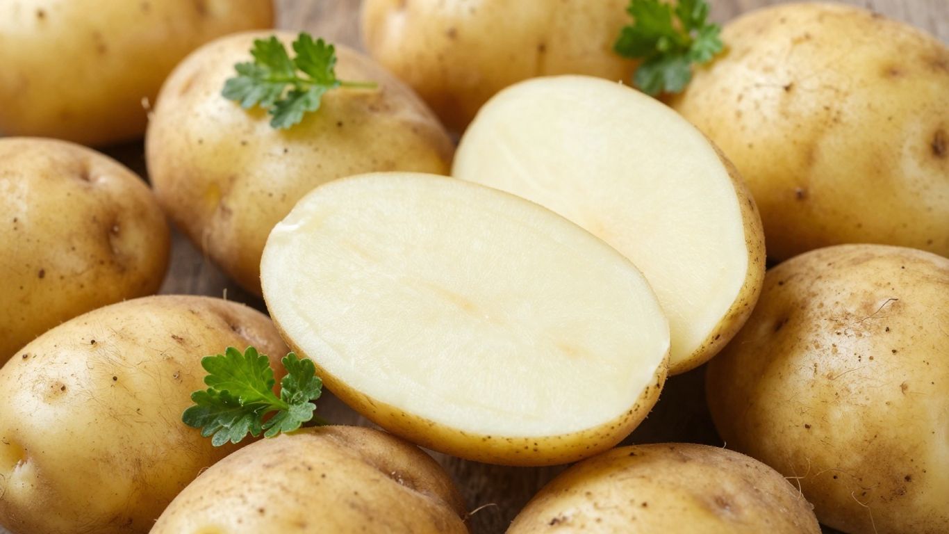 Biologische aardappelen met verse kruiden