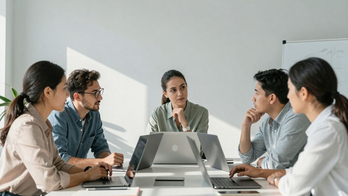 Teamwork im Büro für mehr Effizienz