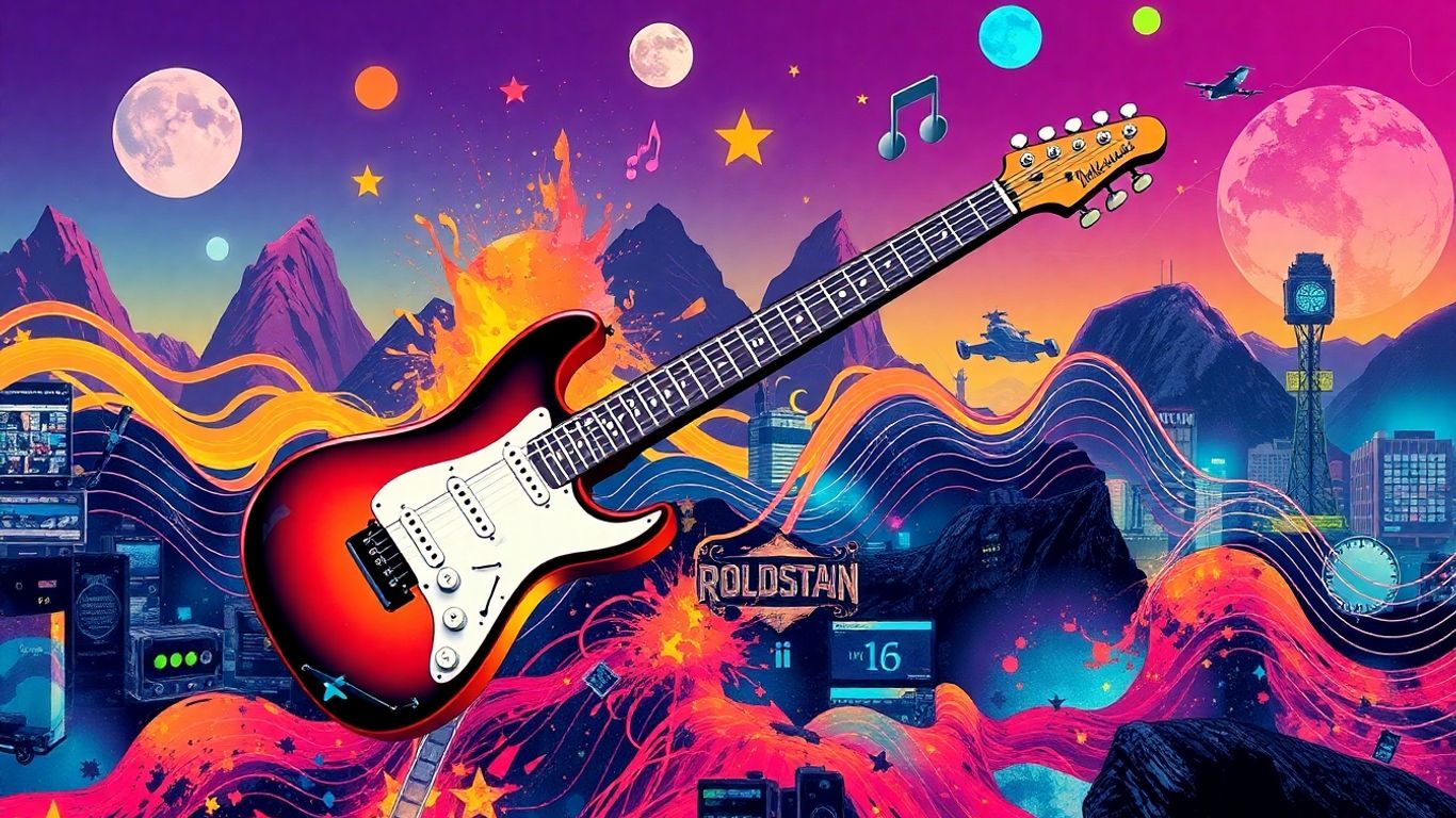 Desvendando o Fenômeno Rockstar: Da Música aos Jogos 1 Rockstar Games e música se misturando