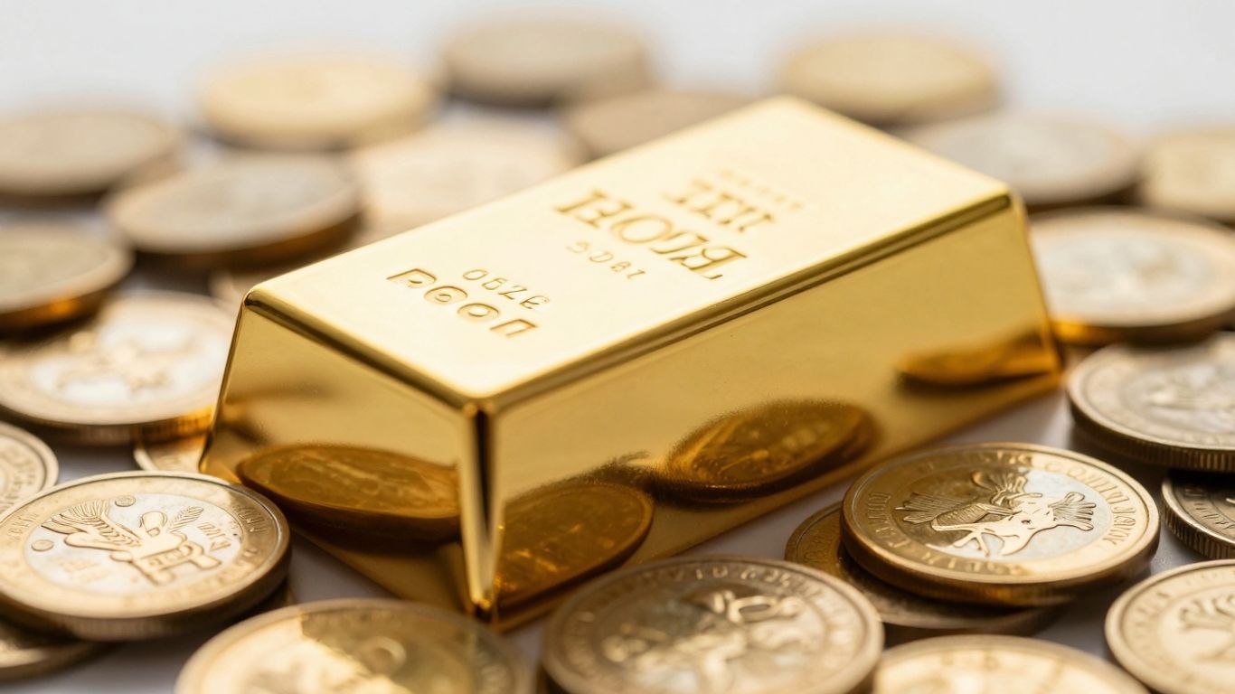 金币上的金锭