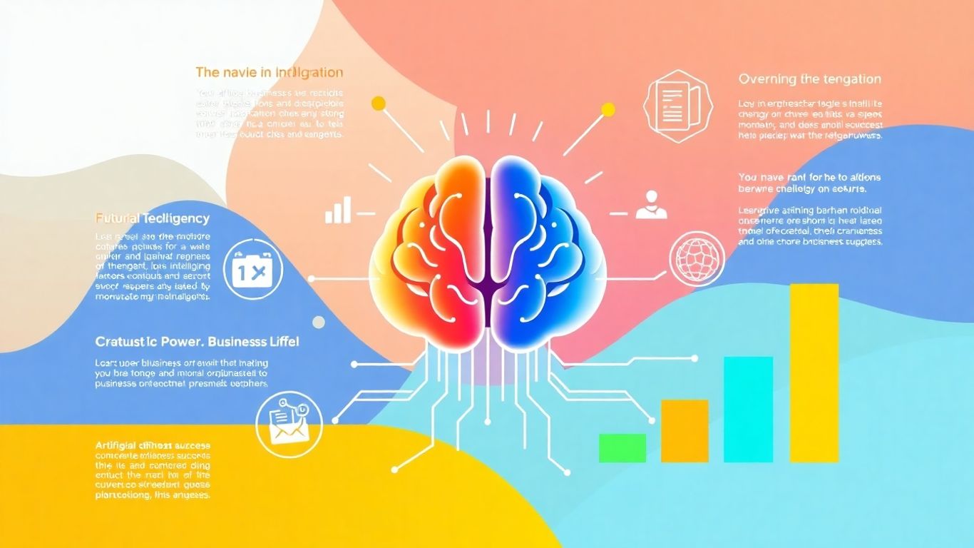 Infographic of AI tools boosting business productivity and growth.