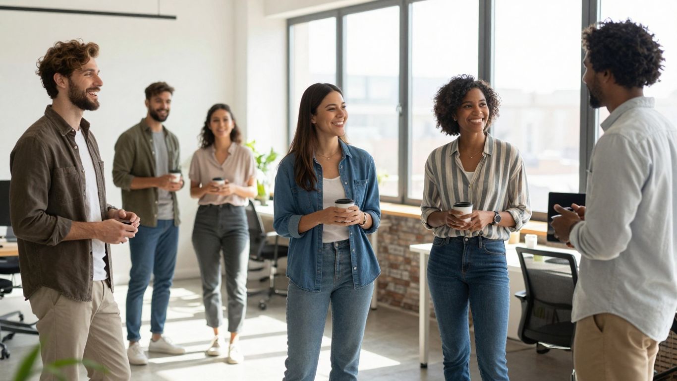 Mensen in een modern kantoor bij Tempo-Team Leeuwarden