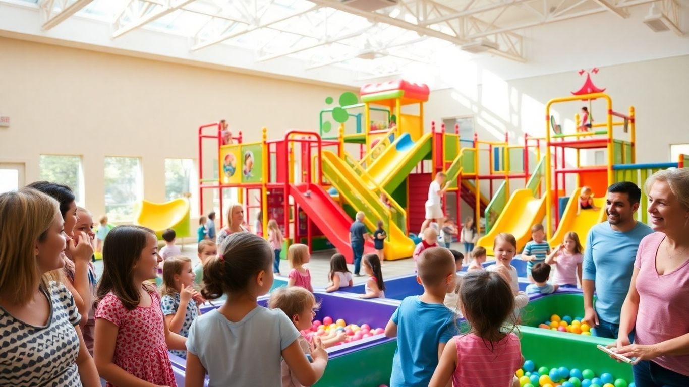 Kids playing at Scrambles Wodonga indoor play centre