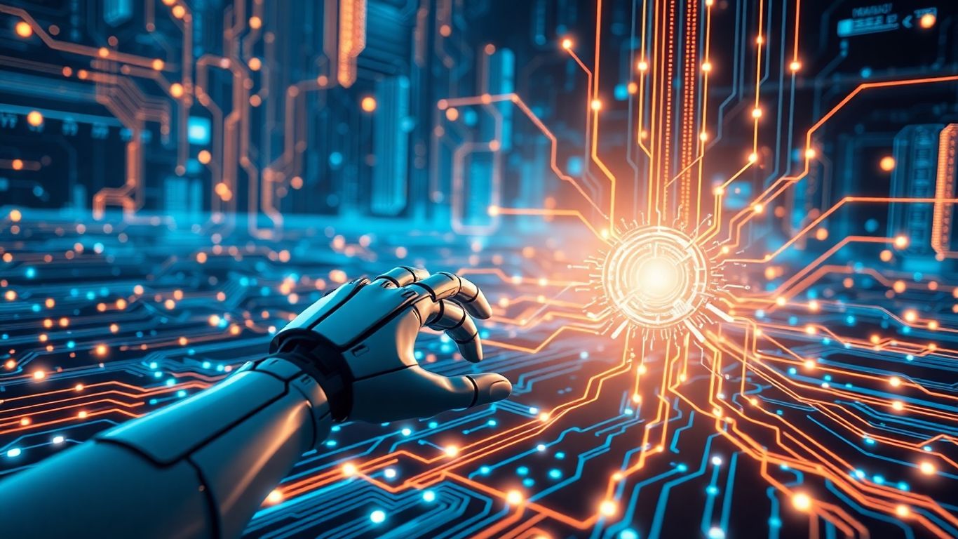 AI and cybersecurity infographic