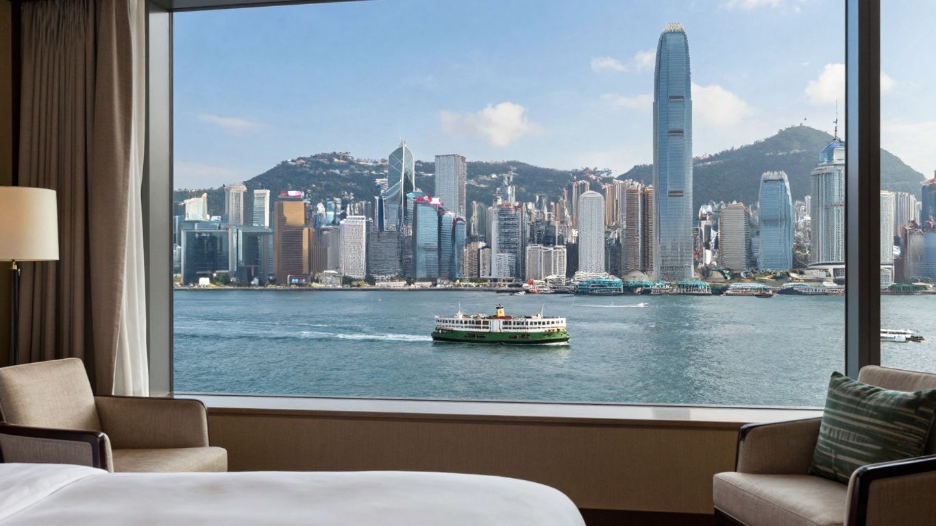 Harbour Grand Hong Kong room with stunning Victoria Harbour view.
