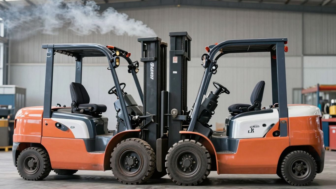 เปรียบเทียบรถโฟล์คลิฟท์น้ำมันกับรถโฟล์คลิฟท์ไฟฟ้า