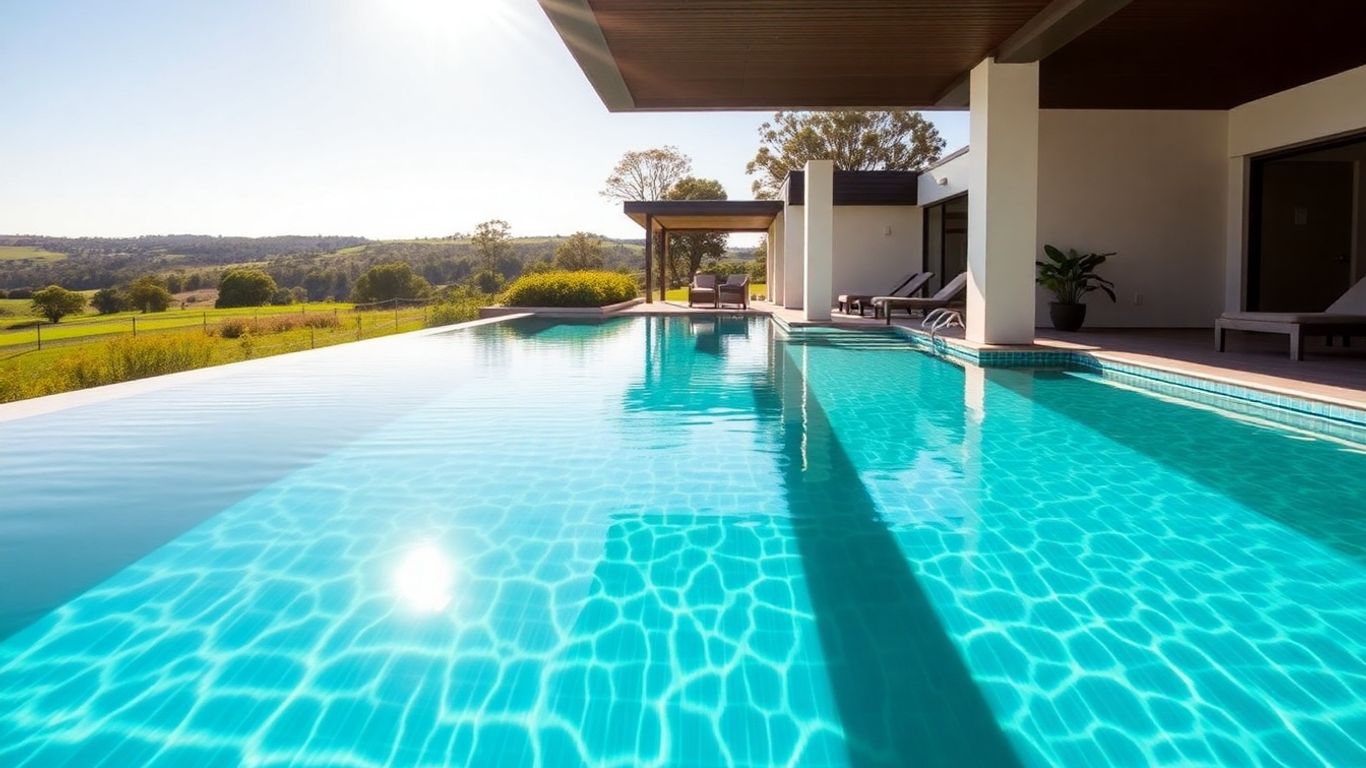 Tranquil pool at Elysia Wellness Retreat, Hunter Valley.