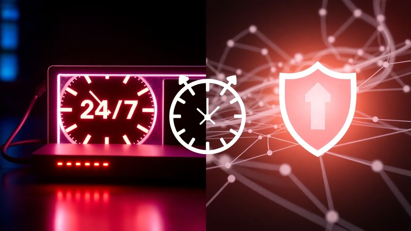 Suporte técnico 24h, velocidade e segurança na internet.