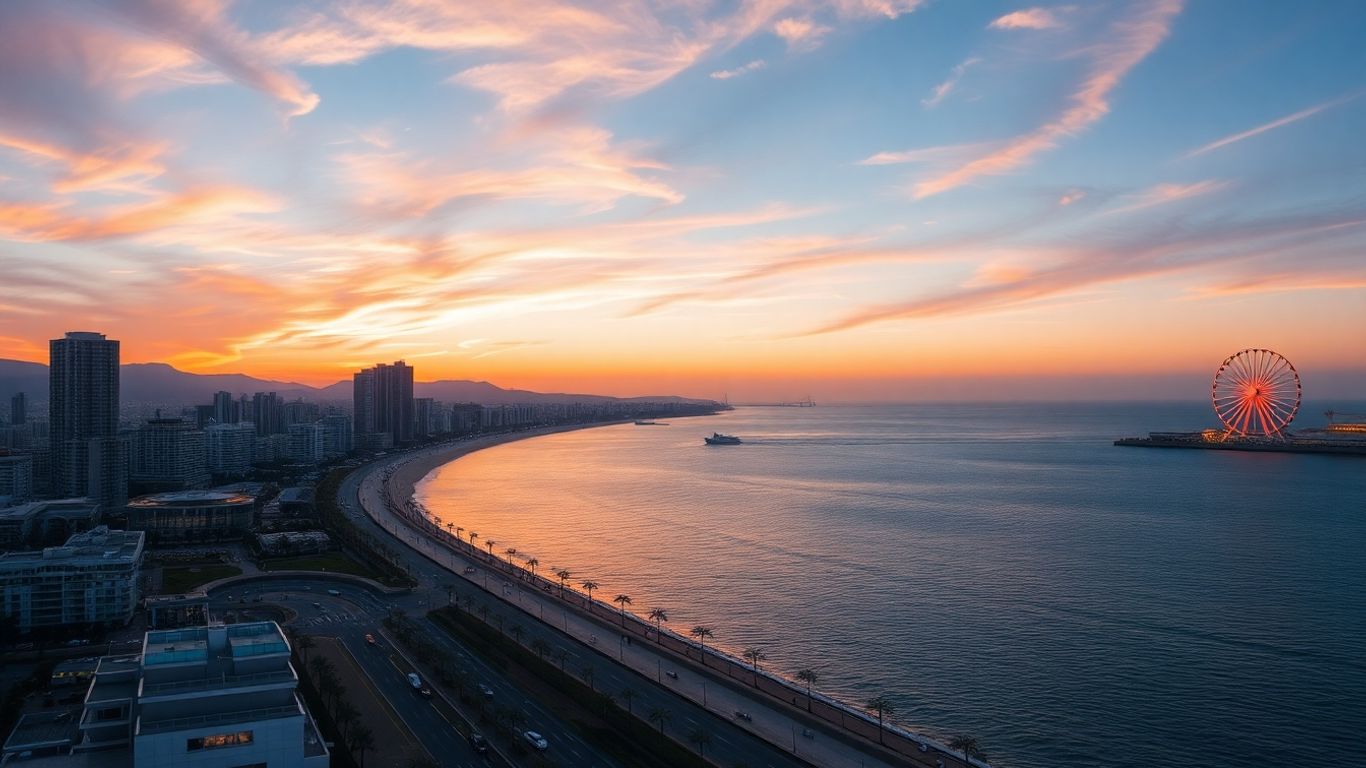 Batumi: Perła Morza Czarnego o zachodzie słońca.