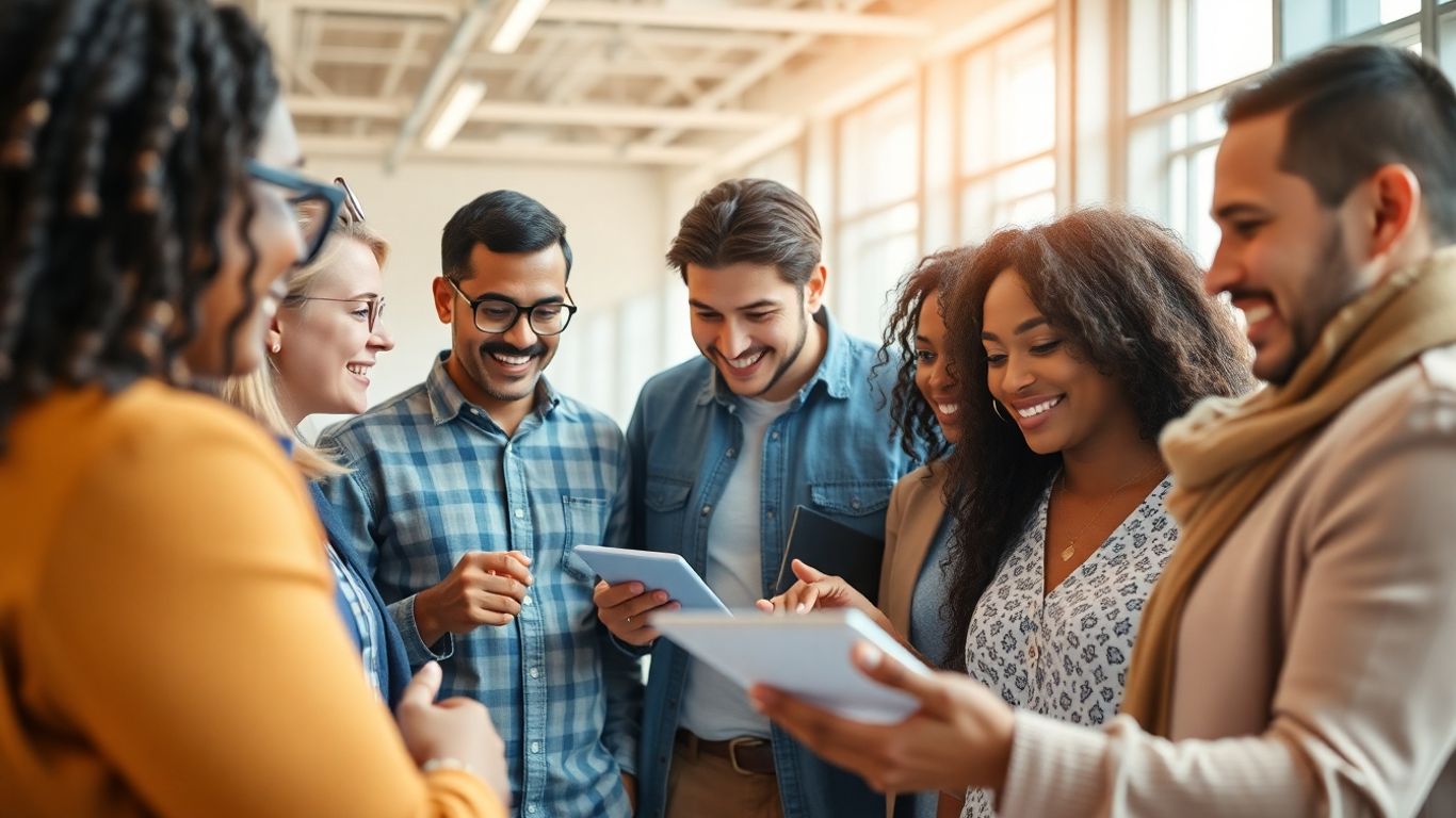 People exploring business opportunities online.