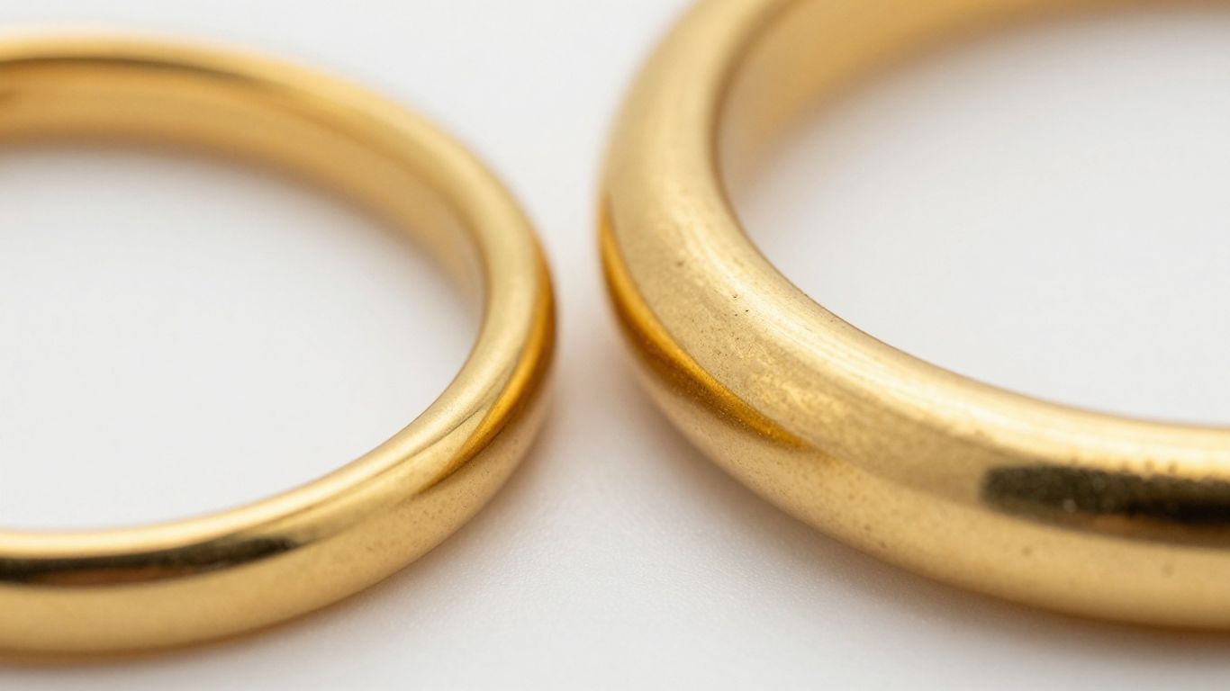 纯金与镀金：珠宝的视觉对比。