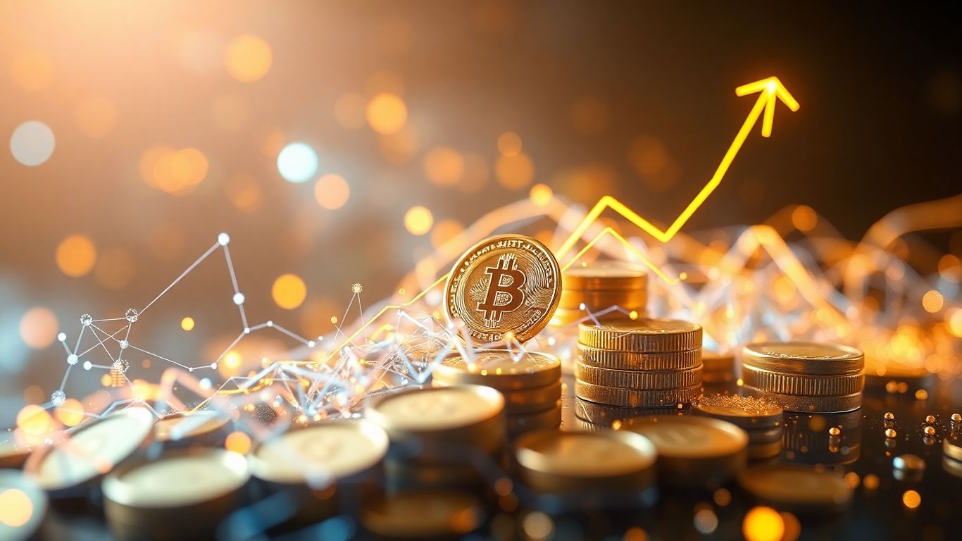 Digital assets and financial growth concept