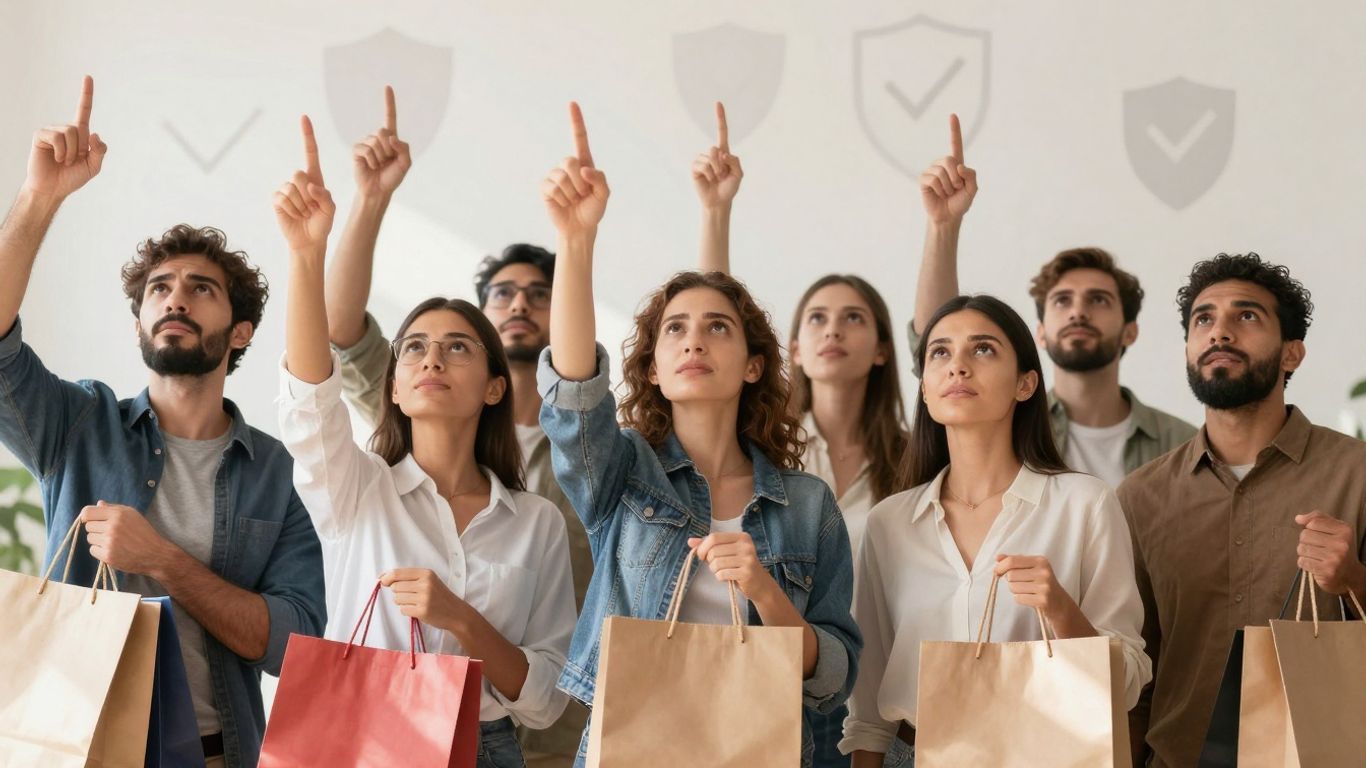 Empowered consumers asserting their rights with confidence.