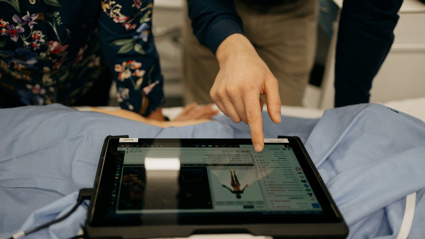 a person using a laptop