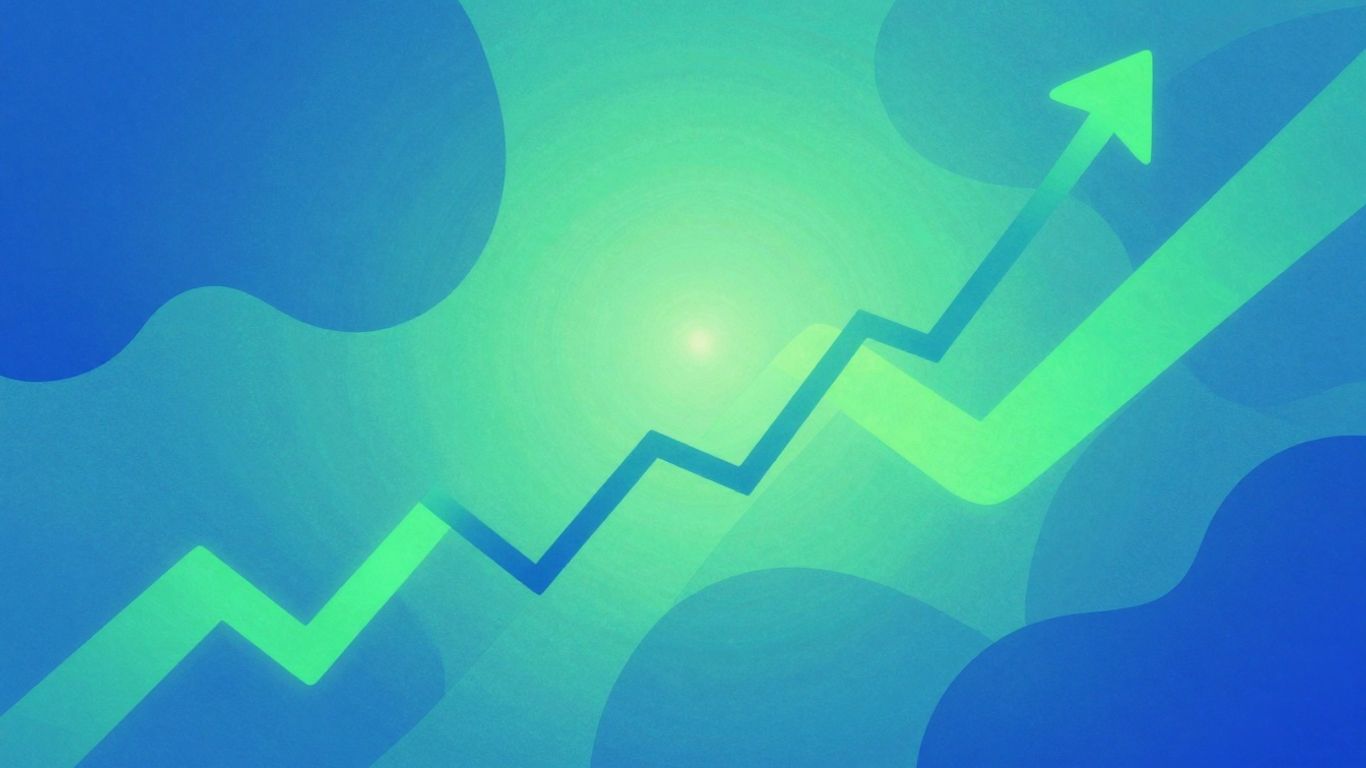 Abstract visual of growth and connection for SEO landing pages.